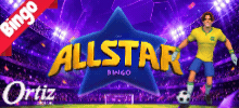 <p data-pm-slice=1 1 []>¡AllStars Bingo está aquí para que brilles jugando! Además de un look espectacular, aquí podrás encontrar hasta 4 cartones de 3x5 en un Bingo de 31 o 32 bolas, surtido, a tu elección. Además, ¡todavía tienes 10 bolas extra para intentar ganar 12 premios más el premio mayor!</p>